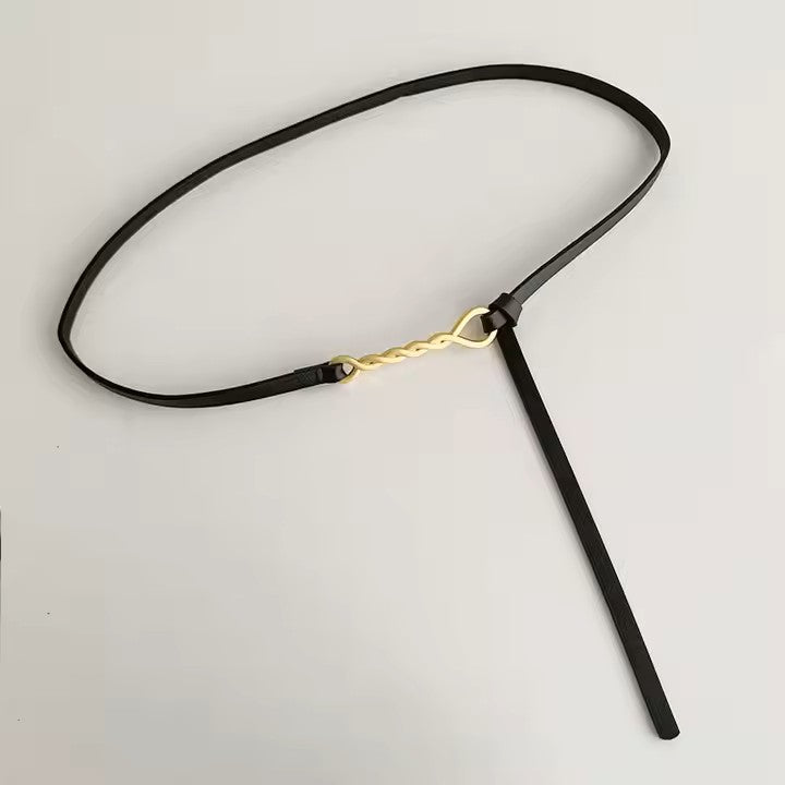 Viola - black twisted knot belt