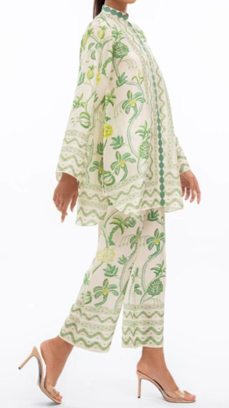 Nina - ikat green coord