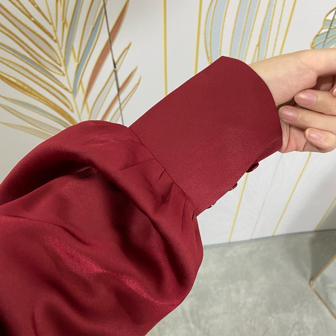Sally - red satin dress