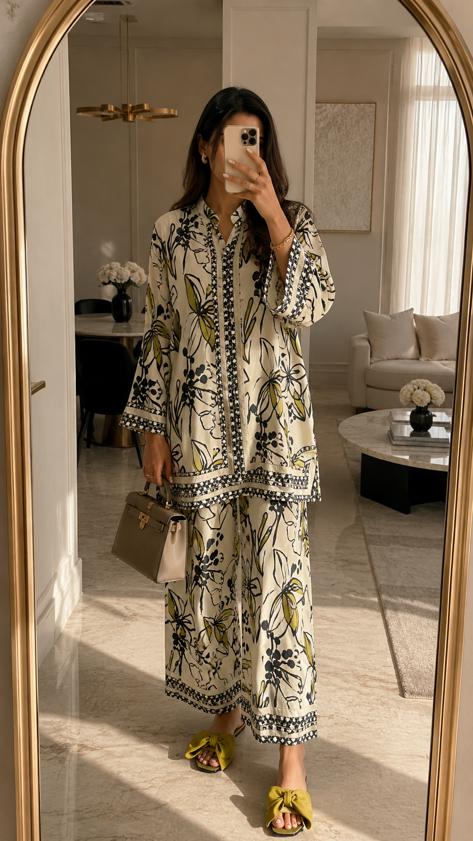 Olivia - botanical green co-ord