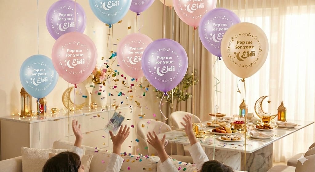 Pop me for your Eidi - balloons