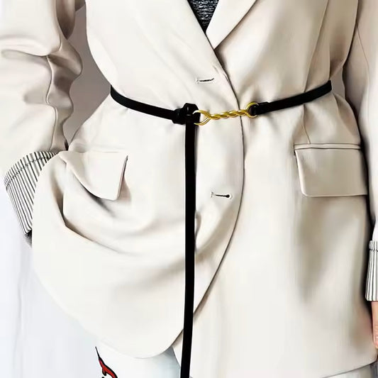 Viola - black twisted knot belt