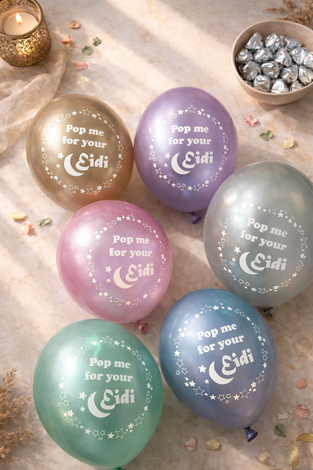 Pop me for your Eidi - balloons
