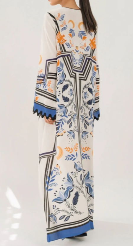 Hanna - azure printed kaftan