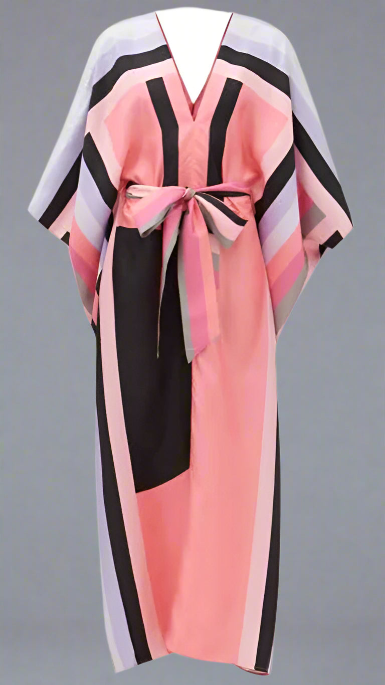 Lara - pink crepe kaftan