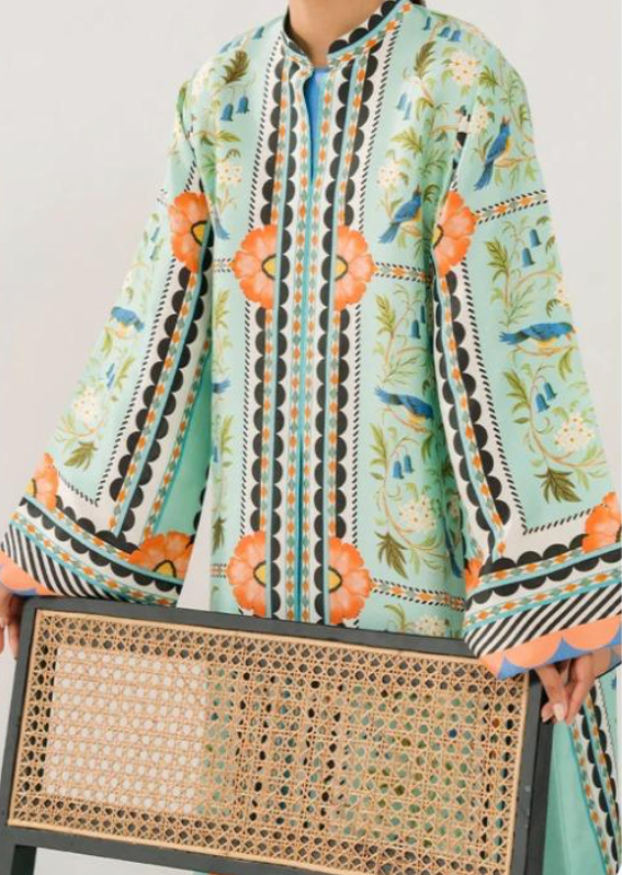 Heer - mint printed kaftan