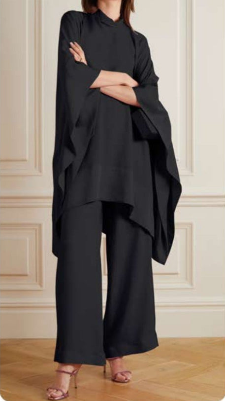 Tanya - noir hankerchief coord