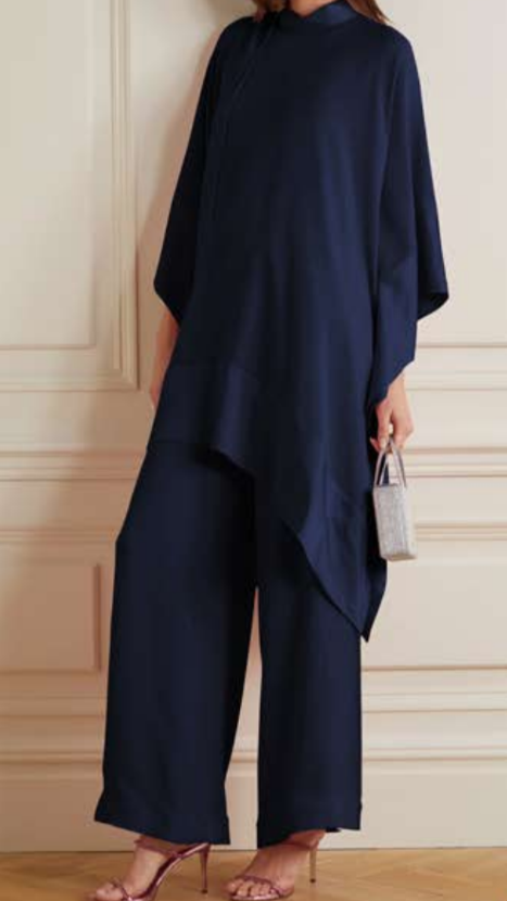 Tanya - navy hankerchief coord