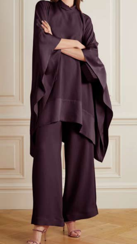 Tanya - plum hankerchief coord