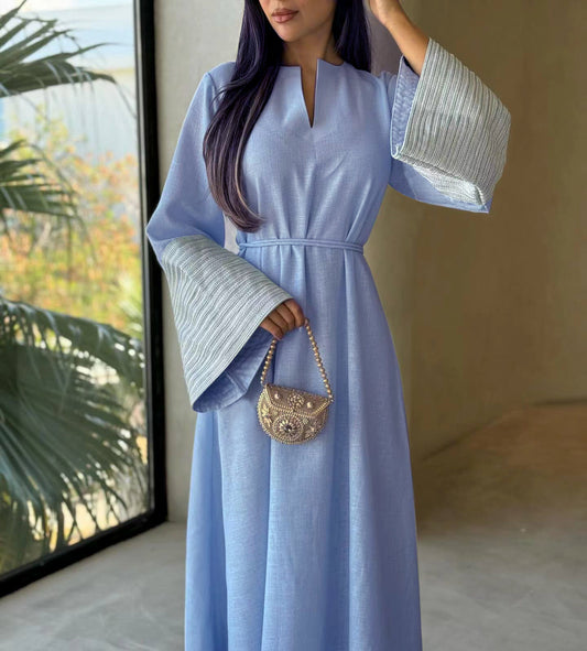 Samantha - embroided sleeves dress