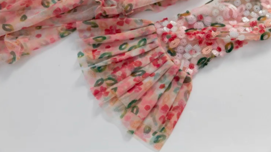 Camille - blossom ruffle dress